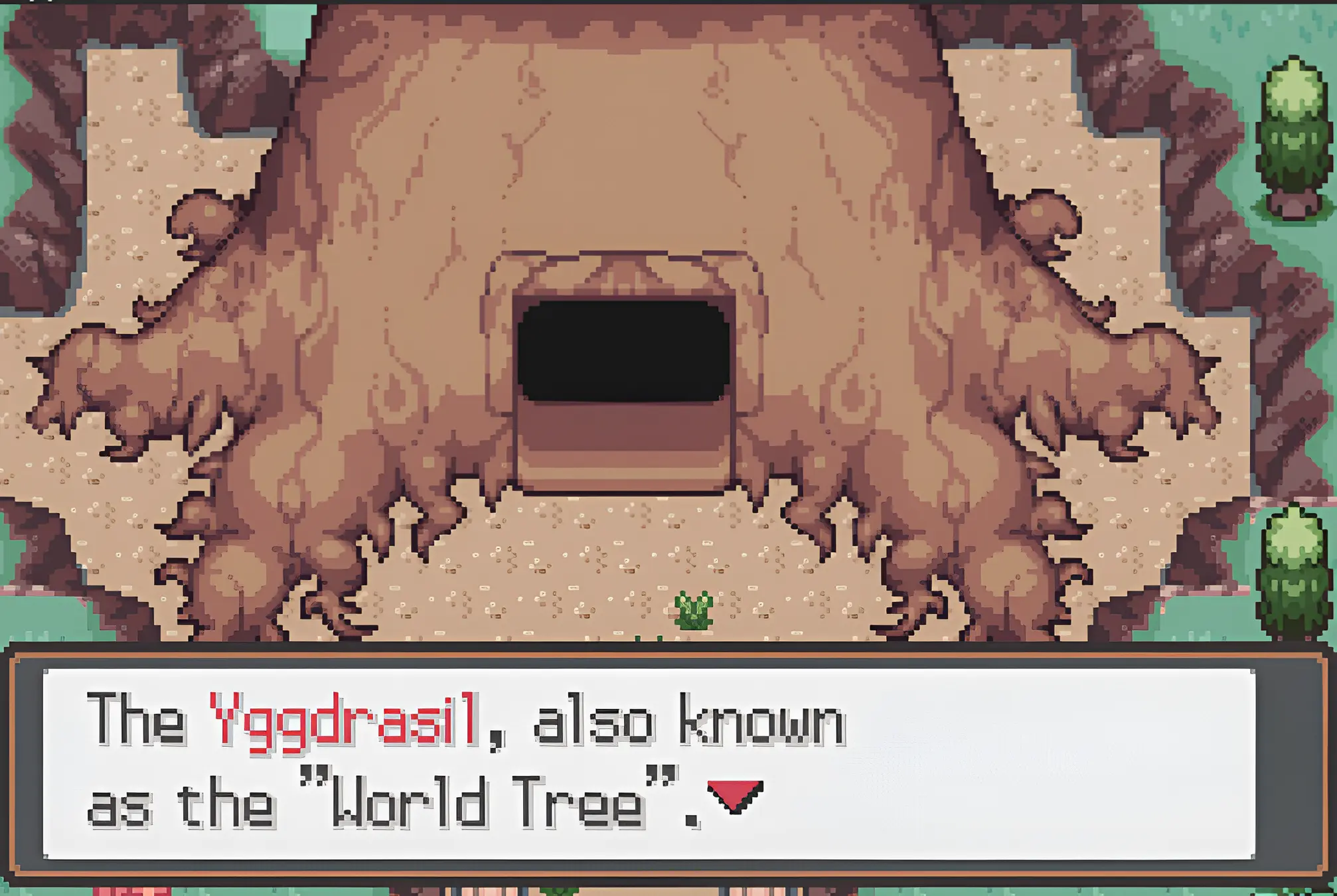 The Yggdrasil World Tree entrance in Pokémon Odyssey