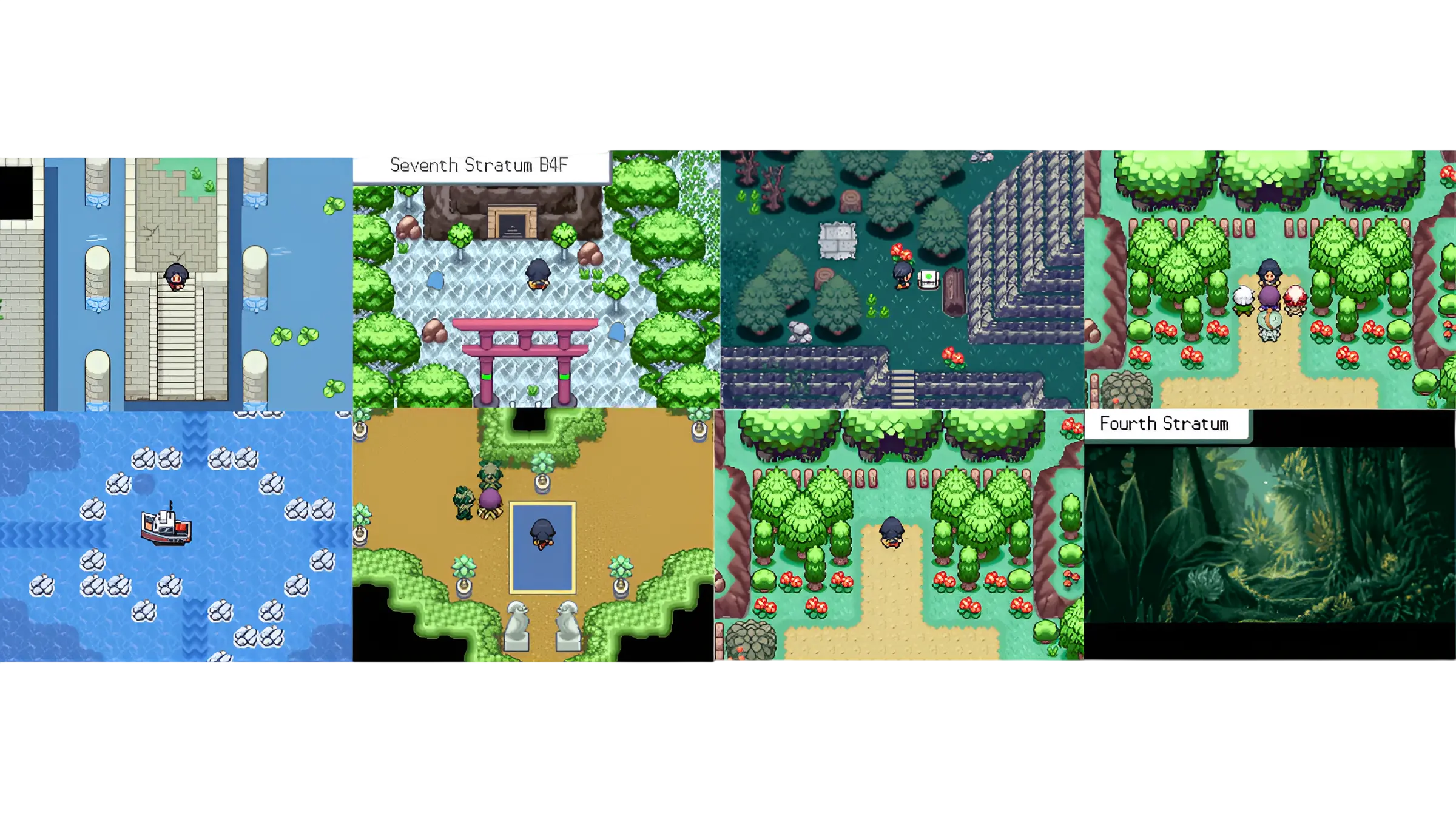 Pokémon Odyssey stratum locations including the Seventh Stratum and Fourth Stratum
